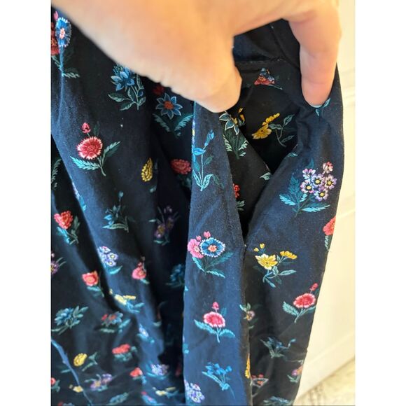 PINK CITY PRINTS Genevieve Dress In Midnight Garden, Small $288 - Picture 5 of 8